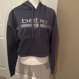 bebe Sport Glitter Logo Hoodie - NWT